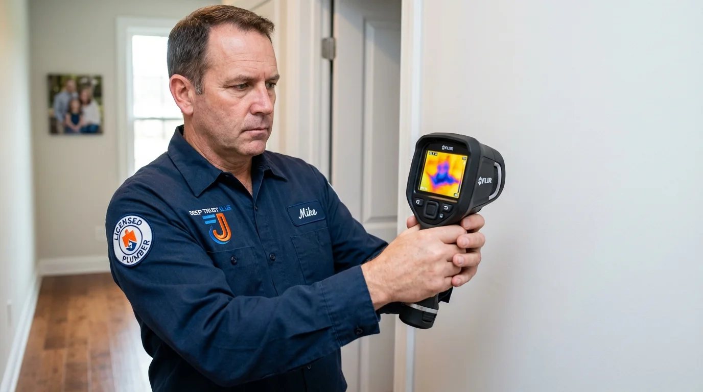 Thermal imaging leak detection by Johns Plumbing LLC in Waldoboro
